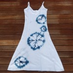 Long Dress Size S Organic Cotton Indigo Dyed Shibori 59