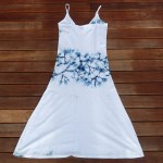 Long Dress Size S Organic Cotton Indigo Dyed Shibori 60