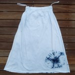 Long Skirt Size S Organic Cotton Indigo Dyed Shibori 02