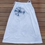 Long Skirt Size S Organic Cotton Indigo Dyed Shibori 03