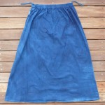 Long Skirt Size S Organic Cotton Indigo Dyed Shibori 04