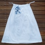 Long Skirt Size M Organic Cotton Indigo Dyed Shibori 05