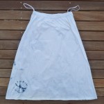 Long Skirt Size M Organic Cotton Indigo Dyed Shibori 06