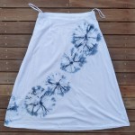 Long Skirt Size L Organic Cotton Indigo Dyed Shibori 09