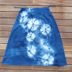 Long Skirt Size L Organic Cotton Indigo Dyed Shibori 11