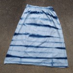 Long Skirt Size M Organic Cotton Indigo Dyed Shibori 15