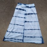 Long Skirt Size M Organic Cotton Indigo Dyed Shibori 16