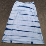 Long Skirt Size M Organic Cotton Indigo Dyed Shibori 17