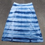 Long Skirt Size L Organic Cotton Indigo Dyed Shibori 18