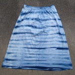 Long Skirt Size L Organic Cotton Indigo Dyed Shibori 19