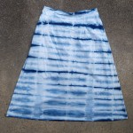 Long Skirt Size L Organic Cotton Indigo Dyed Shibori 20