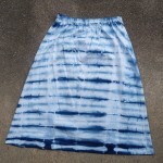 Long Skirt Size L Organic Cotton Indigo Dyed Shibori 20