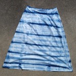 Long Skirt Size L Organic Cotton Indigo Dyed Shibori 21