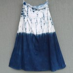 Long Skirt Size S Organic Cotton Indigo Dyed Shibori 25