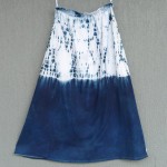 Long Skirt Size S Organic Cotton Indigo Dyed Shibori 25