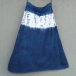 Long Skirt Size M Organic Cotton Indigo Dyed Shibori 28