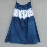 Long Skirt Size M Organic Cotton Indigo Dyed Shibori 28