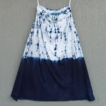 Long Skirt Size M Organic Cotton Indigo Dyed Shibori 31