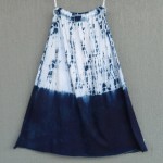 Long Skirt Size M Organic Cotton Indigo Dyed Shibori 31