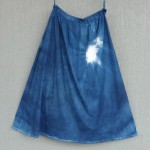 Long Skirt Size L Organic Cotton Indigo Dyed Shibori 33