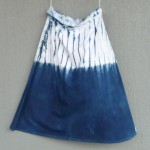 Long Skirt Size L Organic Cotton Indigo Dyed Shibori 34