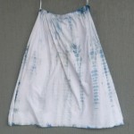 Long Skirt Size L Organic Cotton Indigo Dyed Shibori 35