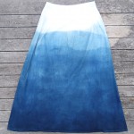 Long Skirt Size S Organic Cotton Indigo Dyed Shibori 37