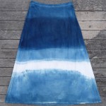 Long Skirt Size S Organic Cotton Indigo Dyed Shibori 38