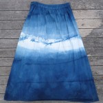 Long Skirt Size S Organic Cotton Indigo Dyed Shibori 39