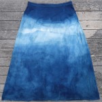 Long Skirt Size M Organic Cotton Indigo Dyed Shibori 40