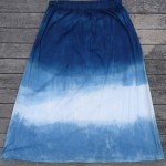 Long Skirt Size M Organic Cotton Indigo Dyed Shibori 42