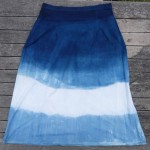 Long Skirt Size L Organic Cotton Indigo Dyed Shibori 43