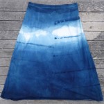 Long Skirt Size L Organic Cotton Indigo Dyed Shibori 44