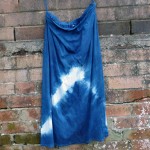 Long Skirt Size L Organic Cotton Indigo Dyed Shibori 49