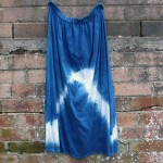 Long Skirt Size L Organic Cotton Indigo Dyed Shibori 49