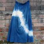 Long Skirt Size S Organic Cotton Indigo Dyed Shibori 51