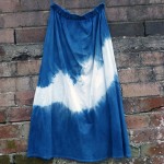 Long Skirt Size S Organic Cotton Indigo Dyed Shibori 52