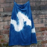 Long Skirt Size M Organic Cotton Indigo Dyed Shibori 53