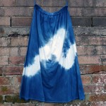 Long Skirt Size M Organic Cotton Indigo Dyed Shibori 53