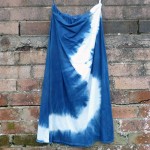 Long Skirt Size M Organic Cotton Indigo Dyed Shibori 56