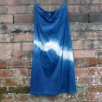 Long Skirt Size L Organic Cotton Indigo Dyed Shibori 57