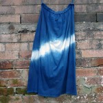 Long Skirt Size L Organic Cotton Indigo Dyed Shibori 57