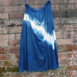 Long Skirt Size L Organic Cotton Indigo Dyed Shibori 58