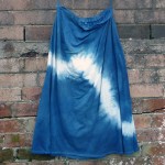 Long Skirt Size L Organic Cotton Indigo Dyed Shibori 59