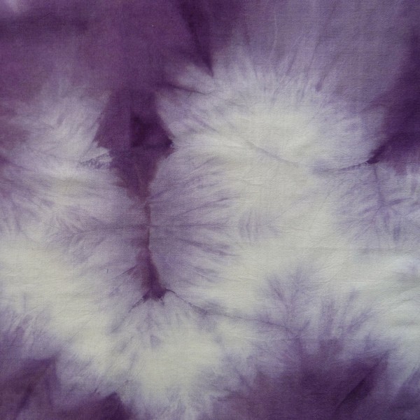 Alkanet Dyed Shibori Indian Silk Scarf Large