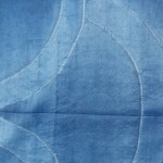 Indigo Dyed Shibori Indian Silk Scarf Large 006