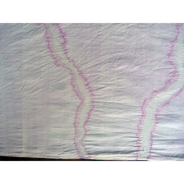 Cochineal Dyed Shibori Indian Silk Scarf Large 015