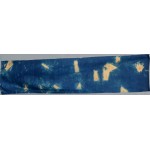 Indigo Dyed Shibori Indian Silk Scarf Large 016