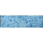 Indigo Dyed Shibori Indian Silk Scarf Large 017