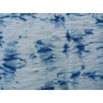 Indigo Dyed Shibori Indian Silk Scarf Large 017